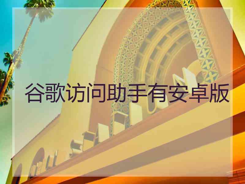 谷歌访问助手有安卓版