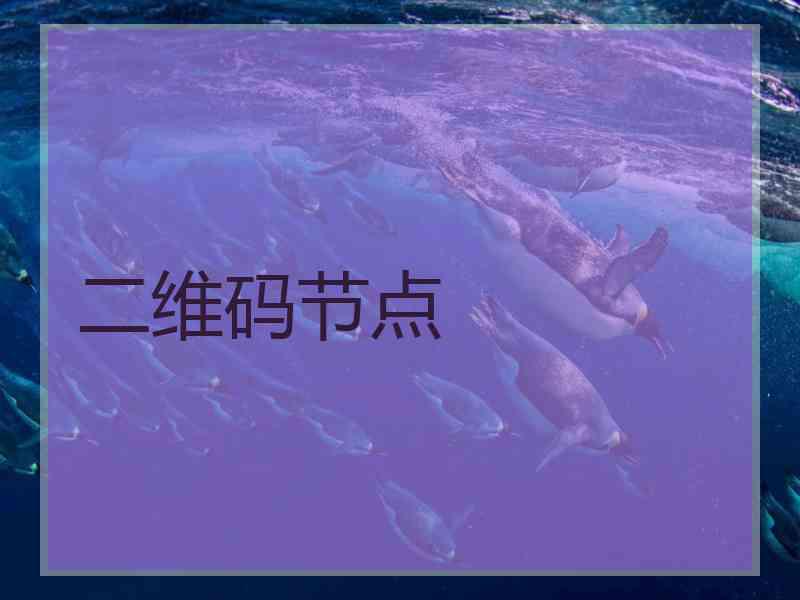 二维码节点