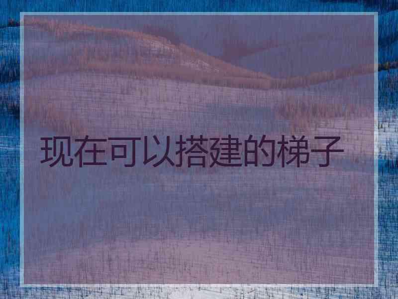 现在可以搭建的梯子