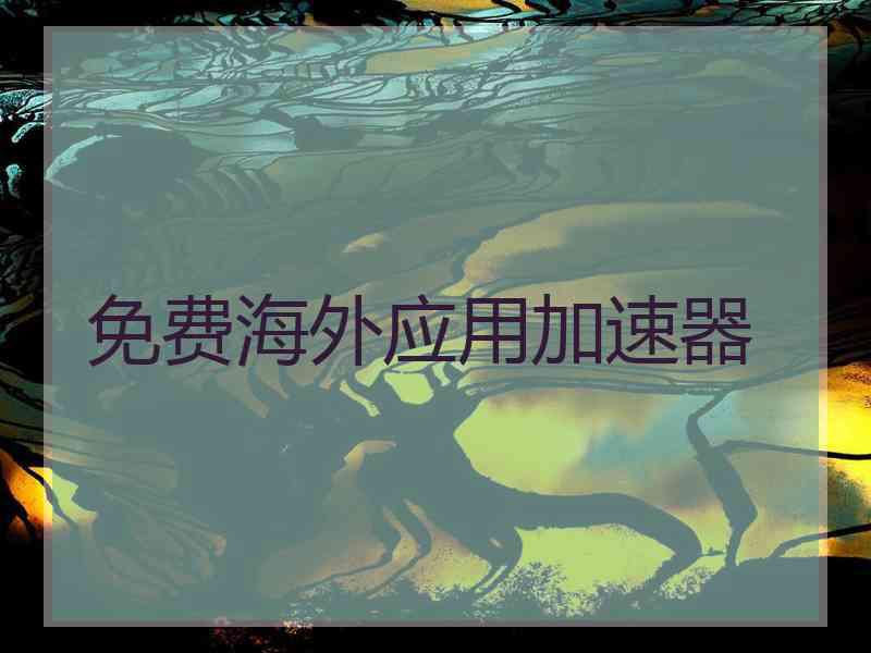 免费海外应用加速器