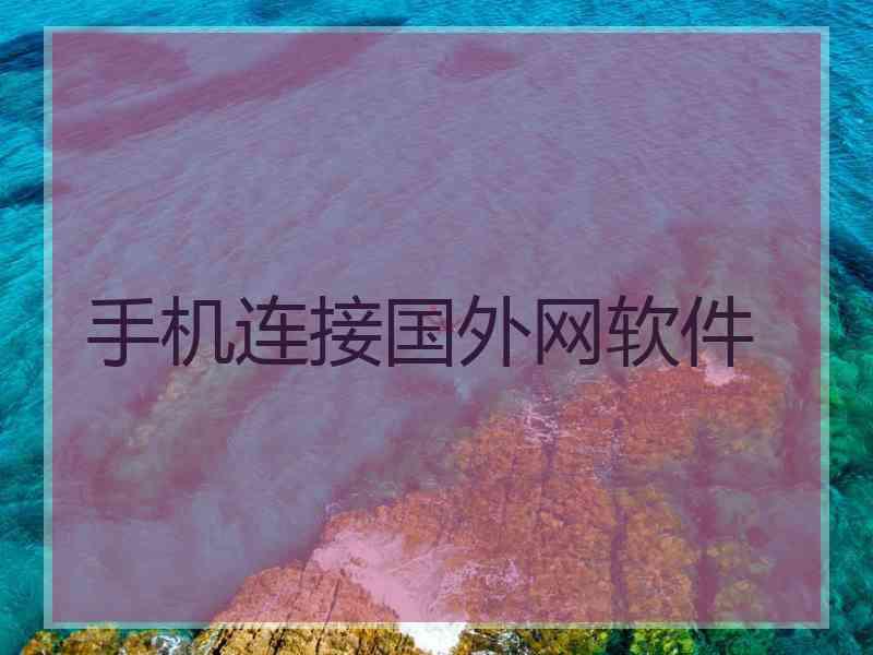 手机连接国外网软件