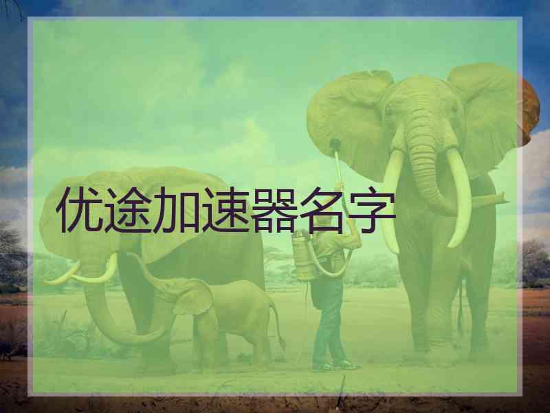 优途加速器名字