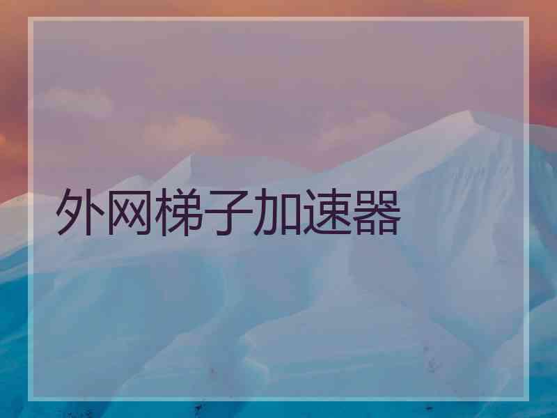 外网梯子加速器