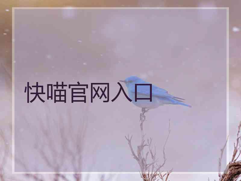 快喵官网入口