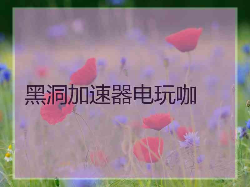 黑洞加速器电玩咖
