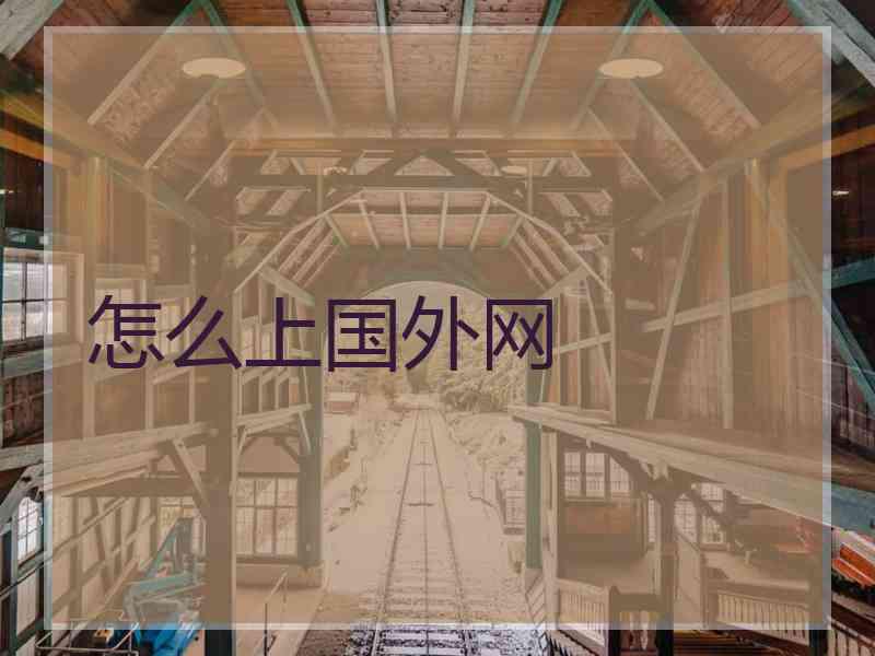 怎么上国外网