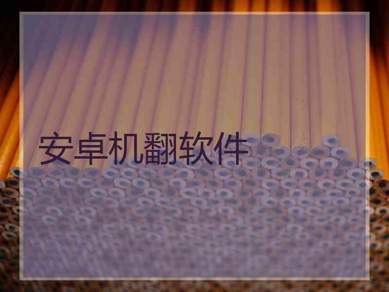 安卓机翻软件