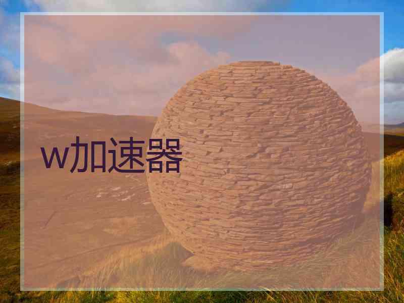 w加速器