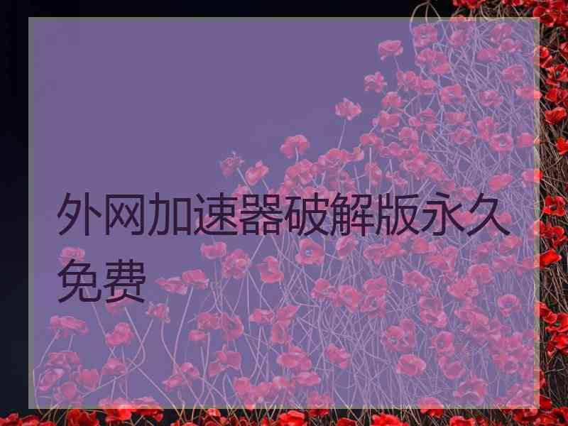 外网加速器破解版永久免费
