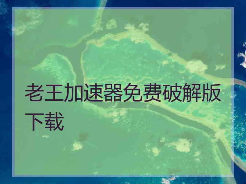 老王加速器免费破解版下载