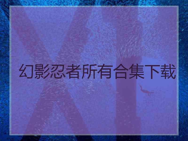 幻影忍者所有合集下载