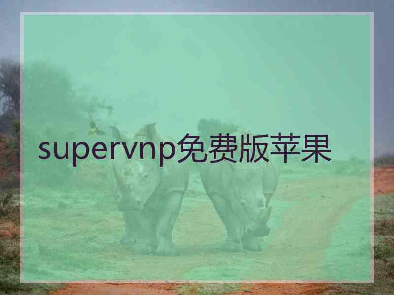 supervnp免费版苹果