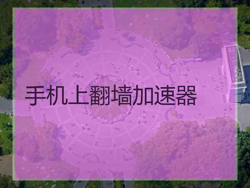 手机上翻墙加速器