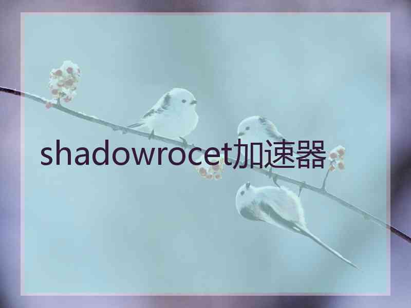 shadowrocet加速器