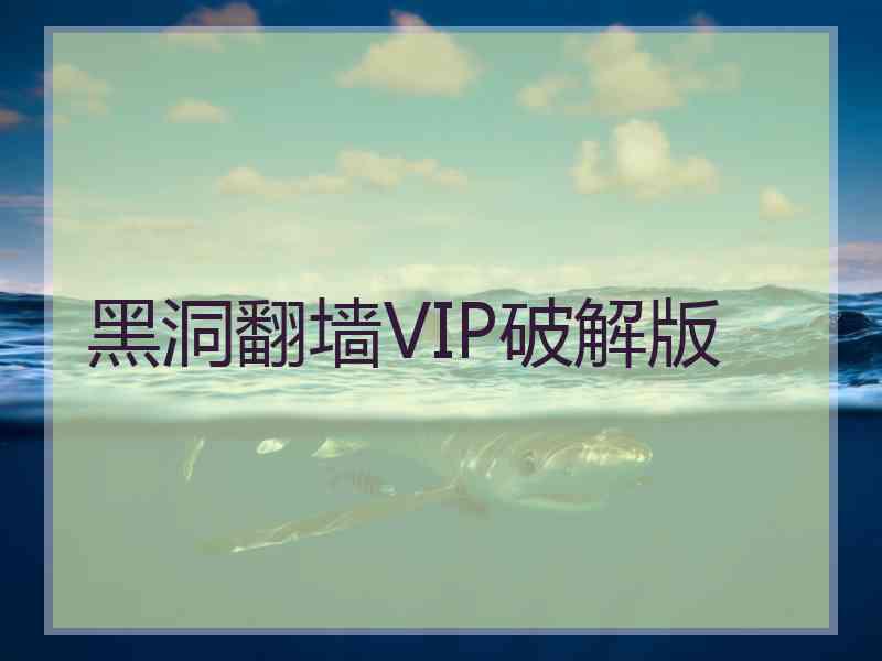 黑洞翻墙VIP破解版