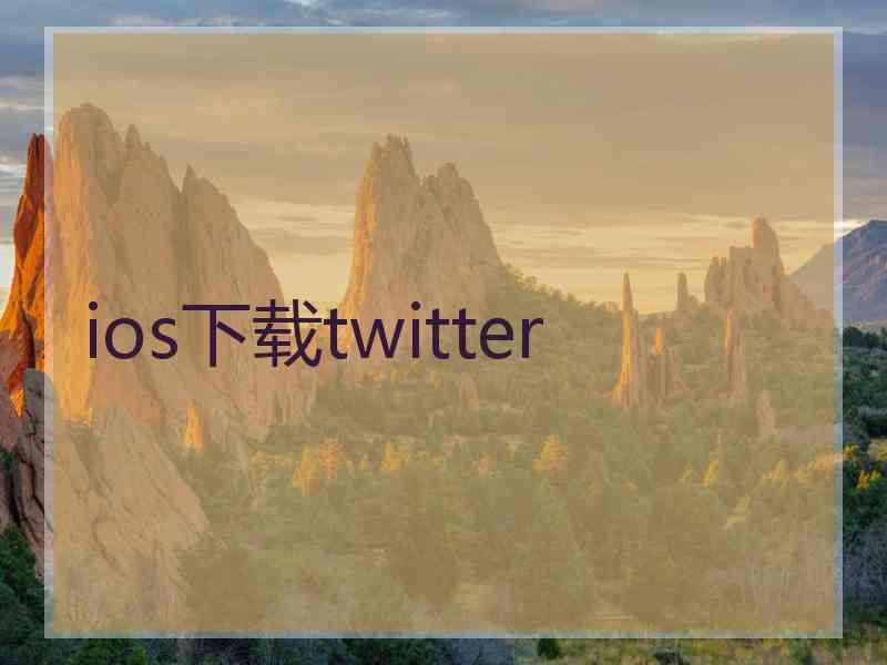 ios下载twitter
