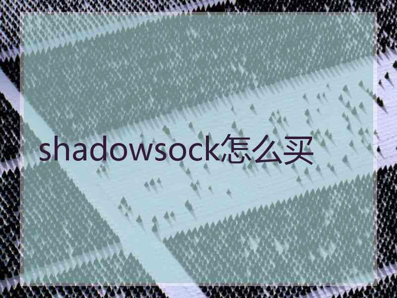 shadowsock怎么买