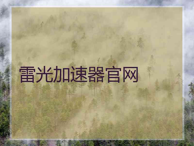 雷光加速器官网