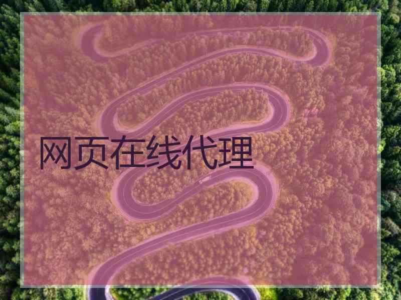 网页在线代理