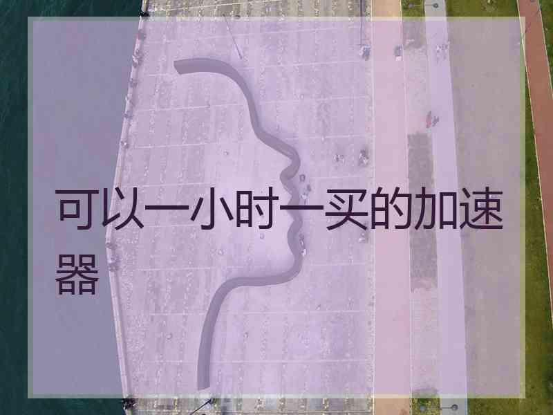 可以一小时一买的加速器