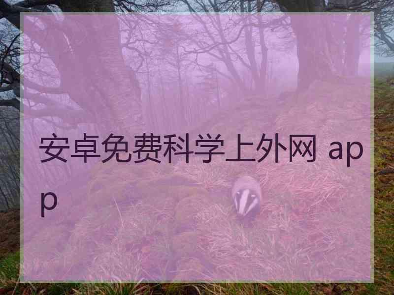 安卓免费科学上外网 app
