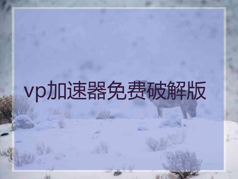 vp加速器免费破解版