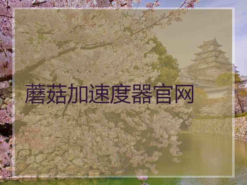 蘑菇加速度器官网