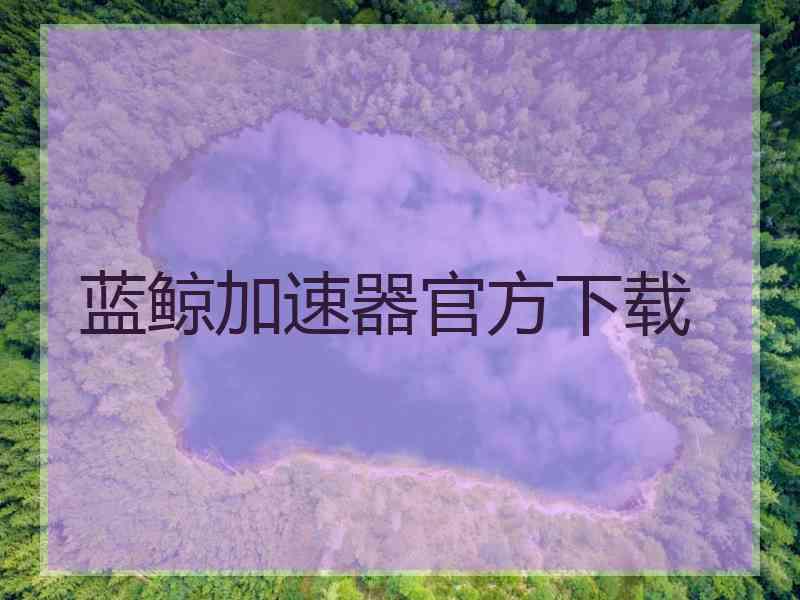 蓝鲸加速器官方下载