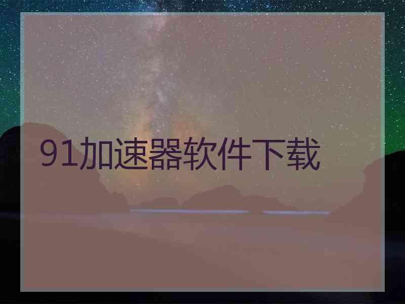 91加速器软件下载