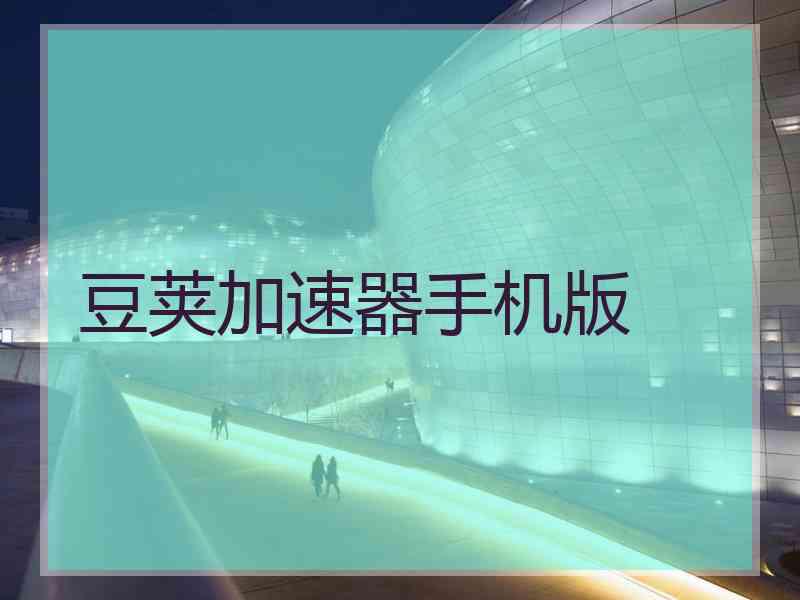 豆荚加速器手机版