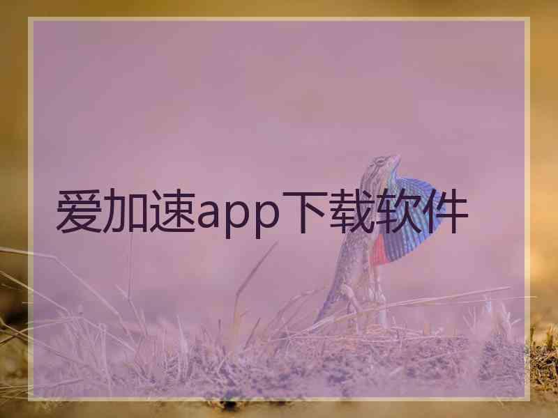 爱加速app下载软件