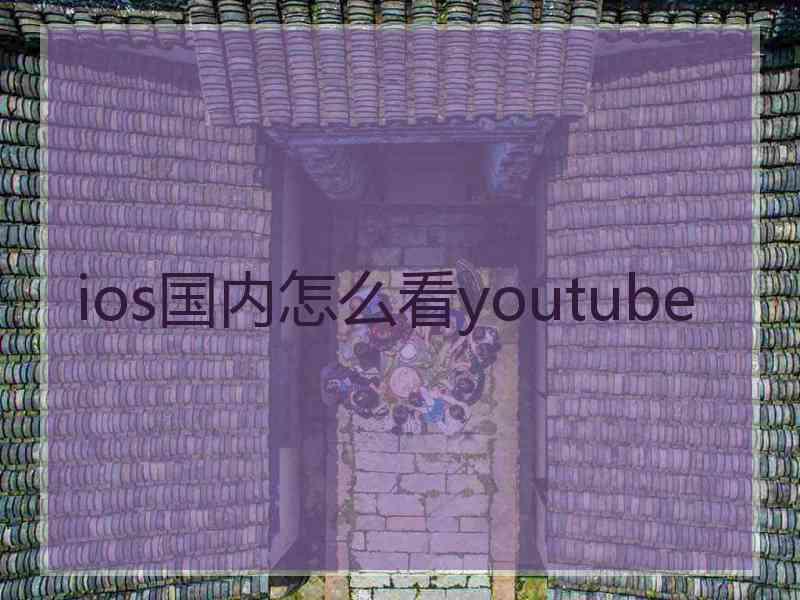 ios国内怎么看youtube