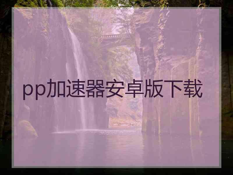 pp加速器安卓版下载