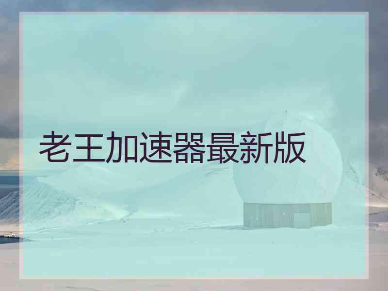 老王加速器最新版