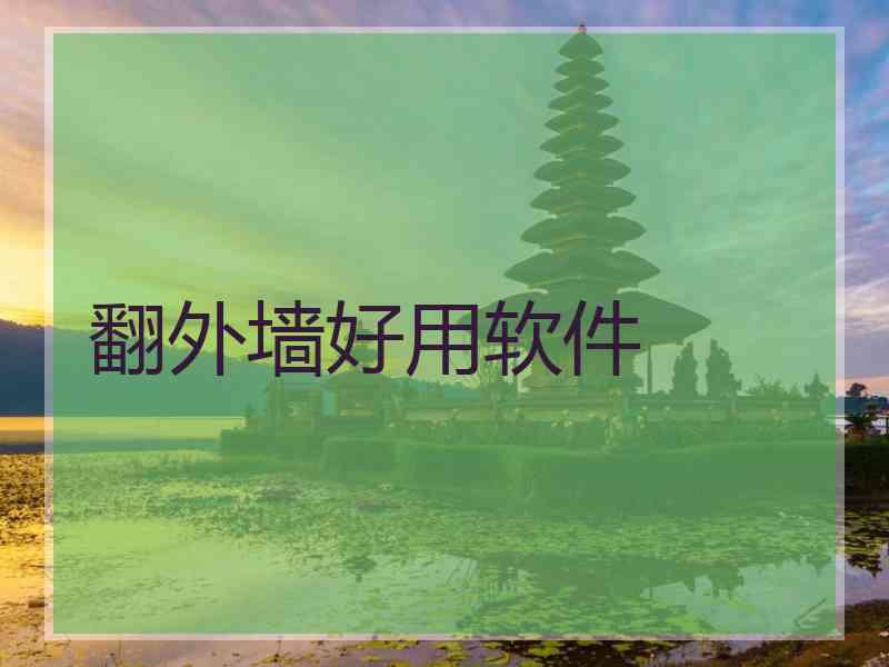 翻外墙好用软件