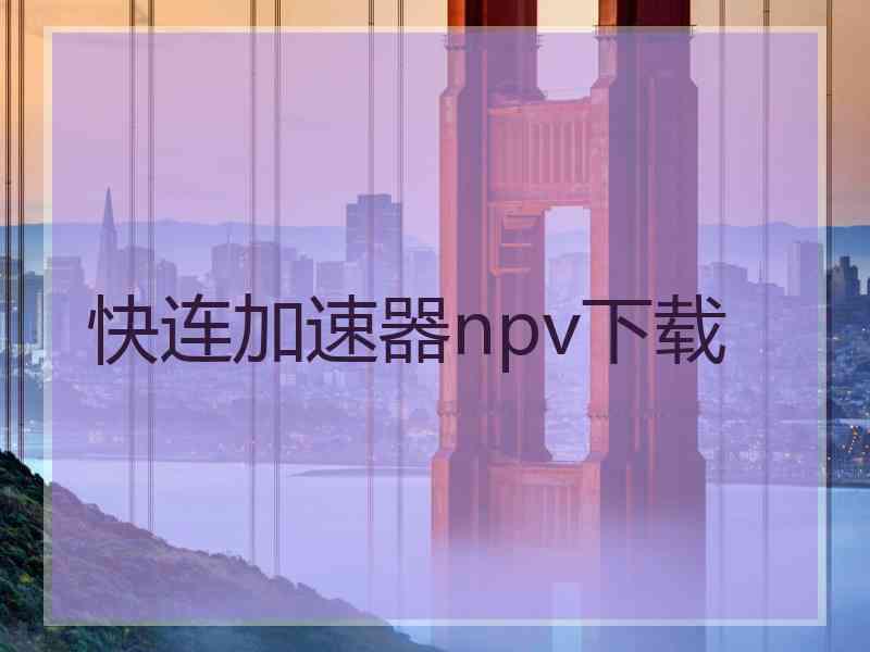 快连加速器npv下载