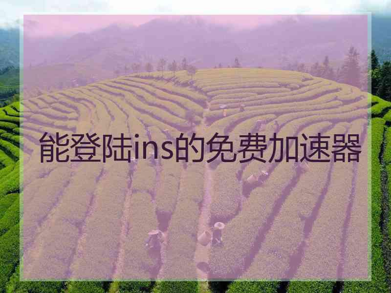能登陆ins的免费加速器