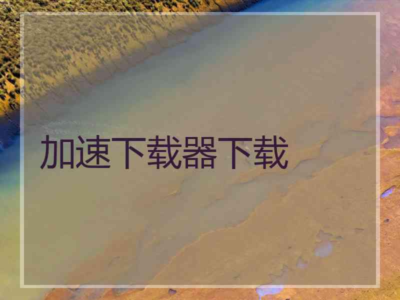 加速下载器下载