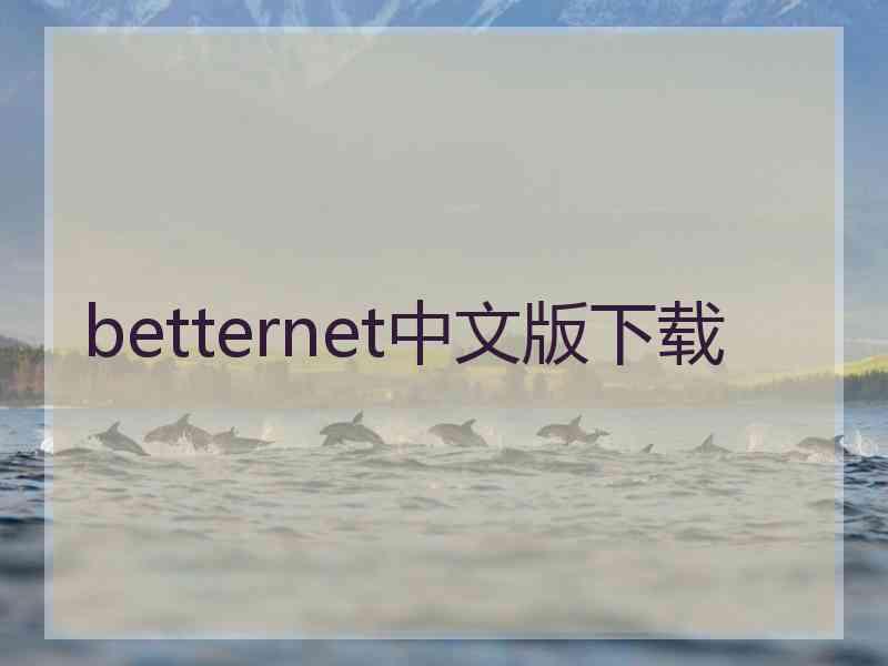 betternet中文版下载