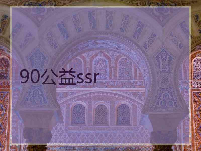 90公益ssr