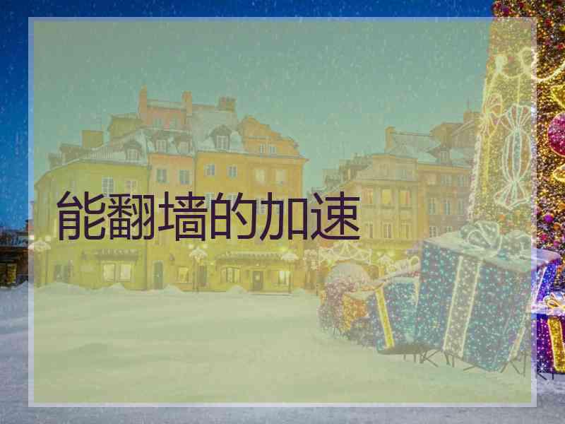 能翻墙的加速