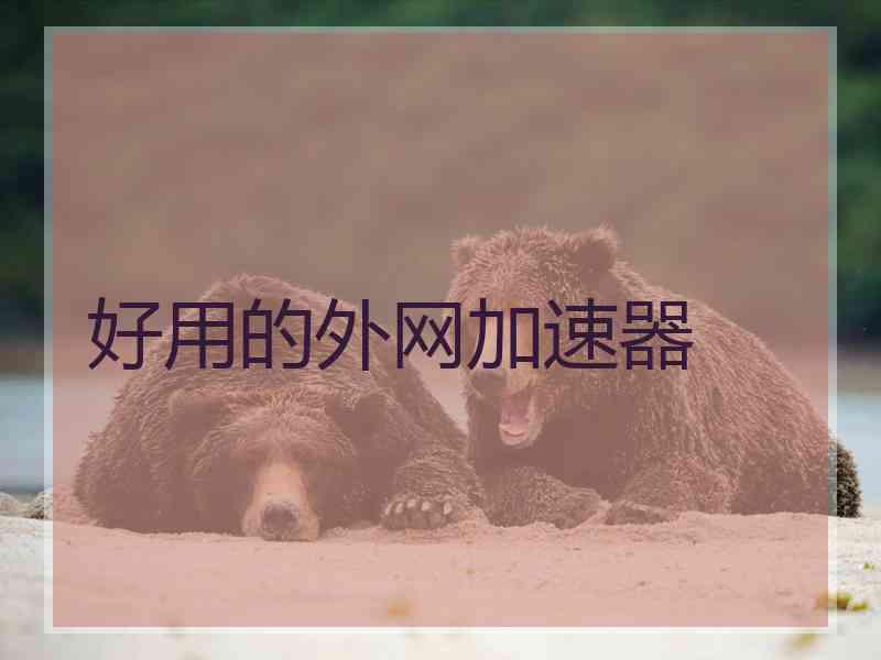 好用的外网加速器