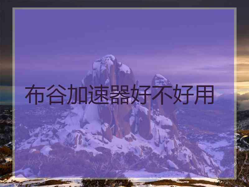 布谷加速器好不好用