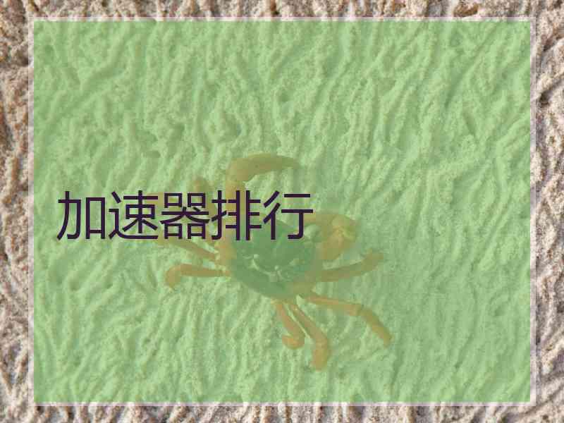 加速器排行